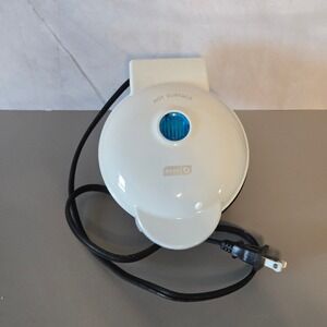 Dash Mini Maker Grill White Electric Sandwich‎ Burger Press